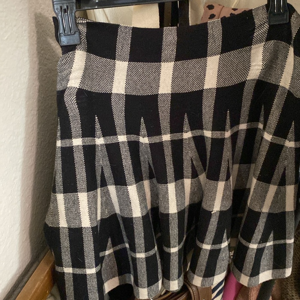 Never worn small high waist school girl plaid skirt